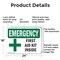 Signmission First Aid Kit Inside, 24 in W x Rectangle, Aluminum OS-2PACK-EM-A-1824-L-10324 - alternate 2